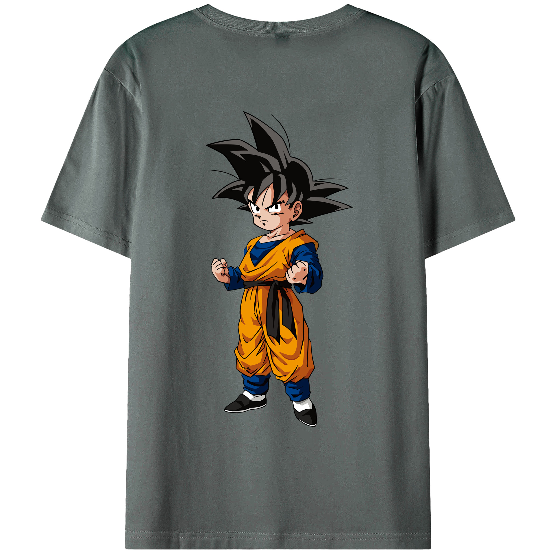 （画像用） ドラゴンボール 孫悟空（そん ごくう）Son Goku カカロット DRAGON BALL Kakarotto 綿100％ メンズ半袖Tシャツ（バックプリント） 通気性